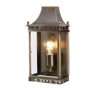 Elstead Lighting Wandleuchte Extérieure Laiton Verre H 35 cm 1-Feu Nickel