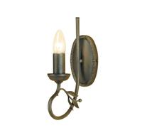 Elstead Lighting Wandleuchte Metall Noir Or 1 ampoule E14 8,5 cm