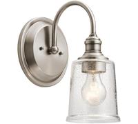 Elstead Lighting Waverly applique murale 1x60 W gris KL-WAVERLY1-CLP