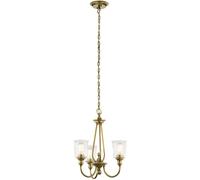 Elstead Lighting Waverly lampe suspendue 3x60 W laiton KL-WAVERLY3-NBR