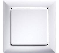 Bouton-poussoir radio ELTAKO, blanc pur brillant, sans pile ni câble, bascule, double bascule, 1 pièce.