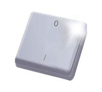 Eltako FMH2S-wg Sonde radio portable miniature blanc pur brillant pour porte-clés, Bouton + interrupteur, Blanc