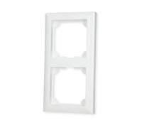 Eltako Interrupteur Double Cadre pour Boutons - Lot de 1, 55 x 55 mm Blanc Pur R2 - RW