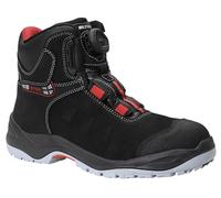 ELTEN TILL BOA Mid ESD S3 Chaussures de sécurité pour homme et femme avec fermeture BOA en cuir de vachette et capuchon en acier Protection contre les perforations : textile, 44, Noir