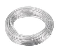 Eltichorix 30 m Câble électrique transparent câble 2 fils plat 28AWG Ø 1,6×3,2 mm basse consommation PVC souple pour LED guirlande lumineuse, décoration lumineuse et bricolage