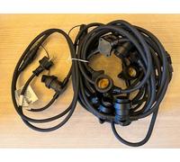 elume Guirlande Guinguette professionnelle à raccorder, longueur 9m, 230V,15 douilles E27 étanches
