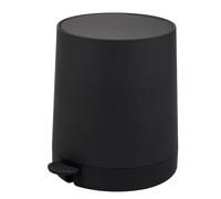 eluno TESERO - Poubelle de salle de bain - Surface douce au toucher - Poubelle à pédale - Capacité : 4 l - Avec couvercle à fermeture douce - Poubelle avec seau intérieur en plastique - Pour salle de