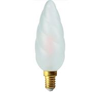 Eluzia Ampoule LED Flamme Torsadée, Filament, 2700K Blanc Chaud, 4W, 450Lm, Dépolie, E14, IRC90, 5 Ans