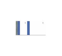 EXACOMPTA Bloc vendeur à bande couleur 100 feuillets double numérotage - Format 6 ,6x13,5 cm - Bleu
