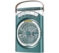 ELVANZA Ventilateur portable humidificateur brumisateur - Rotation 360° - Réservoir 550 ml - Vert Vert