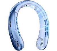 ELVANZA Ventilateur tour de cou Ice-Ceramic 6h autonomie Bleu Bleu