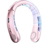 ELVANZA Ventilateur tour de cou Ice-Ceramic 6h autonomie Rose Rose