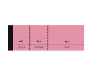Elve 214 Rose Bloc passe-partout 100 feuillets 5 x 15 cm Lot de 10 G