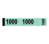 Elve Bloc De 50 Tickets Vestiaire 3 X 20 Cm Vert Lot De 20 (De 1 À 1000)