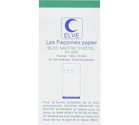 Elve Bloc Maitre D'hotel 75x150mm 50 Feuillets Autocopiant Tripli