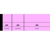 ELVE Bloc passe-partout rose 50 x 150 mm pour tombola