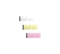 Bloc passe-partout, 50 x 150 mm, tombola, jaune canari