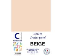 Elve Pqt De 102 Chemises 160 G 240 X 320 Mm Isatis Coloris Pastel Beige