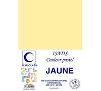 ELVE Pqt de 102 Sous-chemises 60 g 220 x 310 mm ISATIS Coloris Pastel Jaune