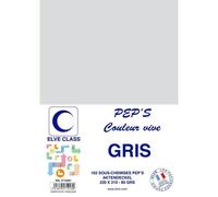 ELVE Lot de 3 Pqts de 102 Sous-chemises 80 g 220 x 310 mm PEP'S Coloris Vifs Gris