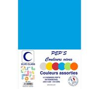 Elve Pqt De 12 Chemises 210 G 240 X 320 Mm Pep's Coloris Vifs Assorties