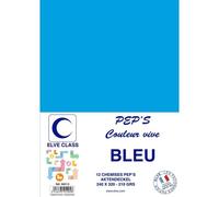 Elve Pqt De 12 Chemises 210 G 240 X 320 Mm Pep's Coloris Vifs Bleu