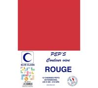 Elve Pqt De 12 Chemises 210 G 240 X 320 Mm Pep's Coloris Vifs Rouge