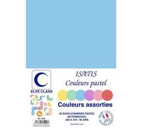 Elve Pqt De 30 Sous-Chemises 60 G 220 X 310 Mm Isatis Coloris Pastel Assorties