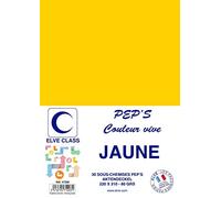 ELVE Pqt de 30 Sous-chemises 80 g 220 x 310 mm PEP'S Coloris Vifs Jaune