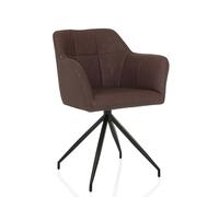ELVERUM SPU - Chaise de salle à manger Marron Foncé