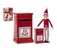 Elves Behavin' Badly Boîte aux Lettres avec Figurine d’Elfe en Polyester Rouge 15,2 x 10,2 x 6,3 cm