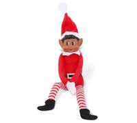 Elves Behavin Badly Elfes Behavin Badly Elfe de Couleur 30,5 cm avec Visage en Vinyle et Corps Doux - Elfe Coquin de Noël (ELF Marron), Multicolored, Taille unique