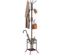 ELYKEN Porte Manteau sur Pied Perroquet, Métal avec Porte-Parapluie Intégré