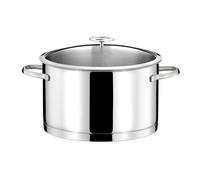 Cuisinox Faitout Elysée 24 cm 5 L inox 18/1 fond encapsulé induction – couvercle universel