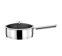 Cuisinox Sauteuse Elysée 24 cm – Acier inox 18/1, revêtue avec couvercle – Induction compatible
