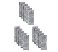 Elyseesene Microfibre pour Balai - 33x12cm Serpillière Recharge, Ultraclean Autoclean Mop Remplacement de Balai Magique (15PCS)
