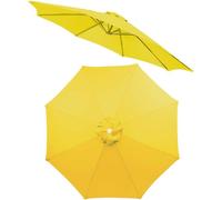 ELYSYSRL Auvent de Remplacement pour Parasol de Terrasse de 2/2.5/3.0/3.5m, 6 Baleines/8 Baleines Toile De Parasol Déporté Housse de Rechange(Jaune,3.5M/8 Arms)