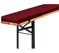ELYSYSRL Coussin Banquette Exterieur Interieur Antidérapants Coussins de Banc 100/110/120/150/180 Avoir 2 Attaches, pour Banc de Pique-Nique de Cuisine, Table de Salle à Manger(Bourgogne,160x23x3cm)