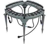 ELzEy Anneau lumineux LED for arbre, idéal for décorer les cours et allées de jardin(Rgb,4 Packs)