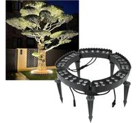 ELzEy Anneau lumineux LED for arbre, idéal for décorer les palmiers du jardin(Blu,5 Packs)