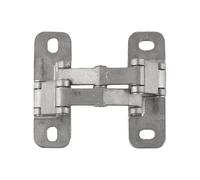 ELZNSQQK 1 pcs Argent Réglable Invisible Porte Bouche D'incendie Charnière Réglable Couvercle Réglable Couvercle Tube Puits Portes Et Fiable(Medium)