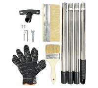 Elzusha - Brosse à récurer avec manche long, idéale pour l'application de peinture sur sols