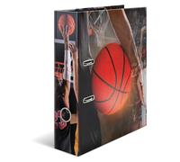 Elzusha - Classeur à levier format A4 avec motif de basket-ball, lot de 5