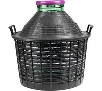 Elzusha - Cloche en verre avec récipient en plastique pour la fabrication de vin