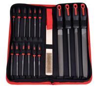 Elzusha - Coffret de 17 limes métalliques pour le travail des métaux et du bois
