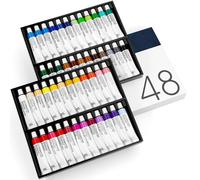 Elzusha - Coffret de peinture aquarelle avec 48 tubes hautement pigmentés