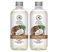 Elzusha - Diffuseur d'arômes, parfum noix de coco, 2 flacons de 500 ml, parfum exotique