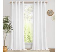 Elzusha - Ensemble de 2 rideaux semi-transparents pour salon et chambre