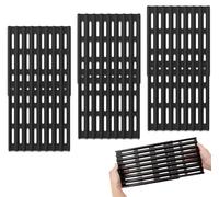 Elzusha - Ensemble de 3 grilles de barbecue réglables - Universelles, en acier émaillé