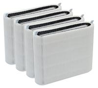 Elzusha - Ensemble de 4 filtres de remplacement pour purificateur d'air, avec filtre HEPA et charbon actif